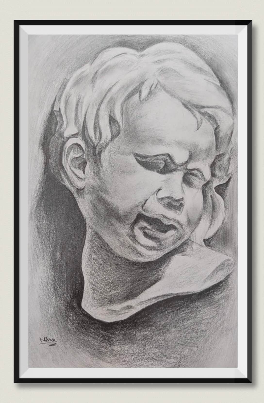 Classical sculpted head study