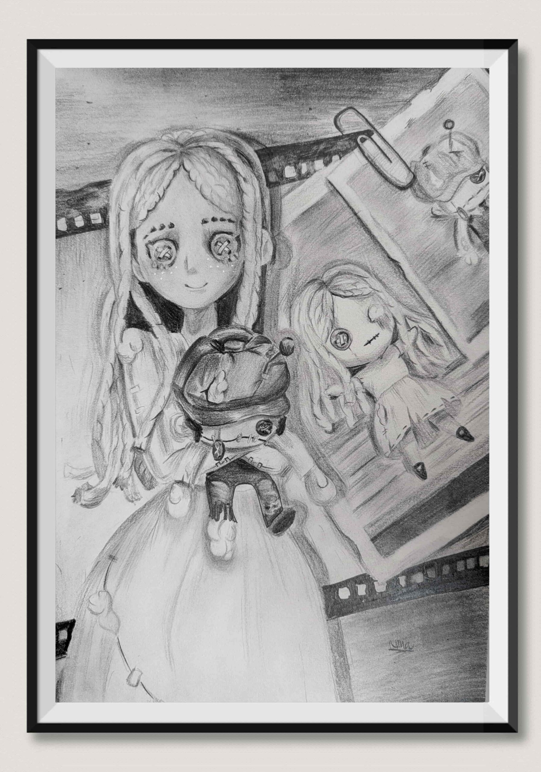 Character portrait with detailed background