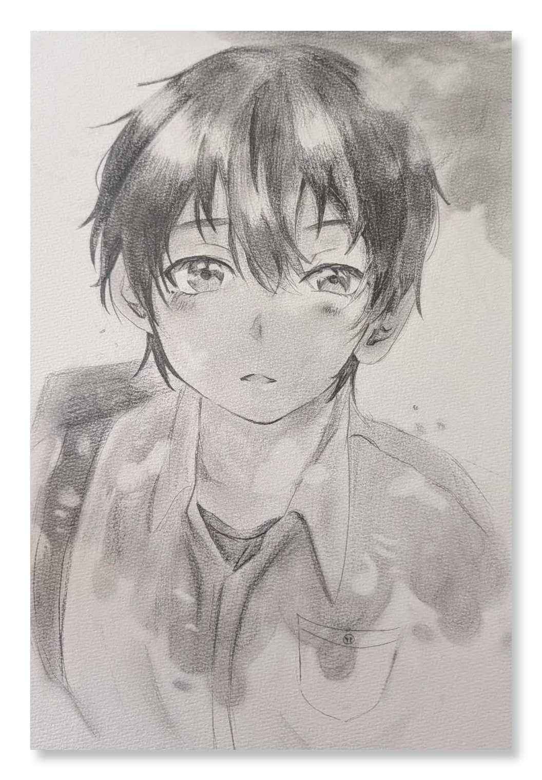 Character portrait drawing by Nina Jin